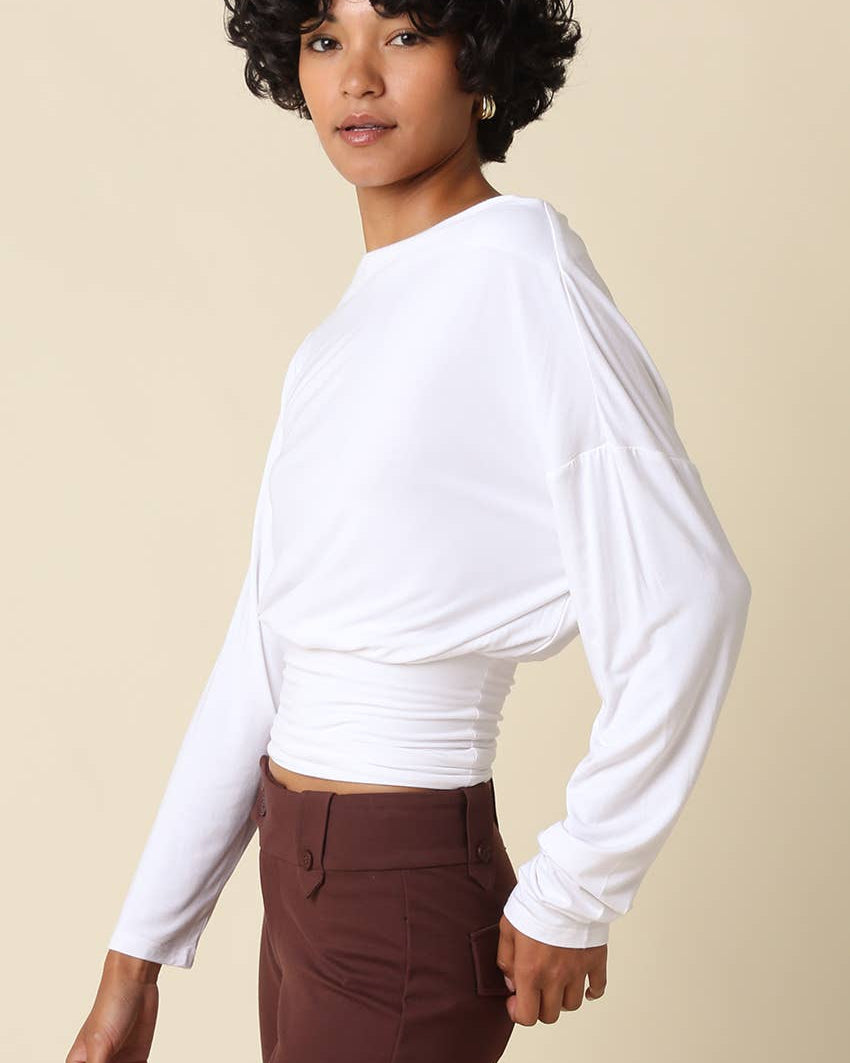 Helen Draped Waist Top