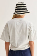 Elbow Sleeve Ruched T-Shirt Top - STRIVE Boutique