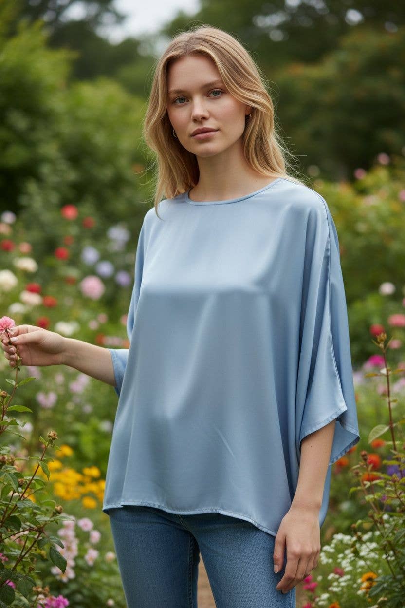 Viscose Top | Sky