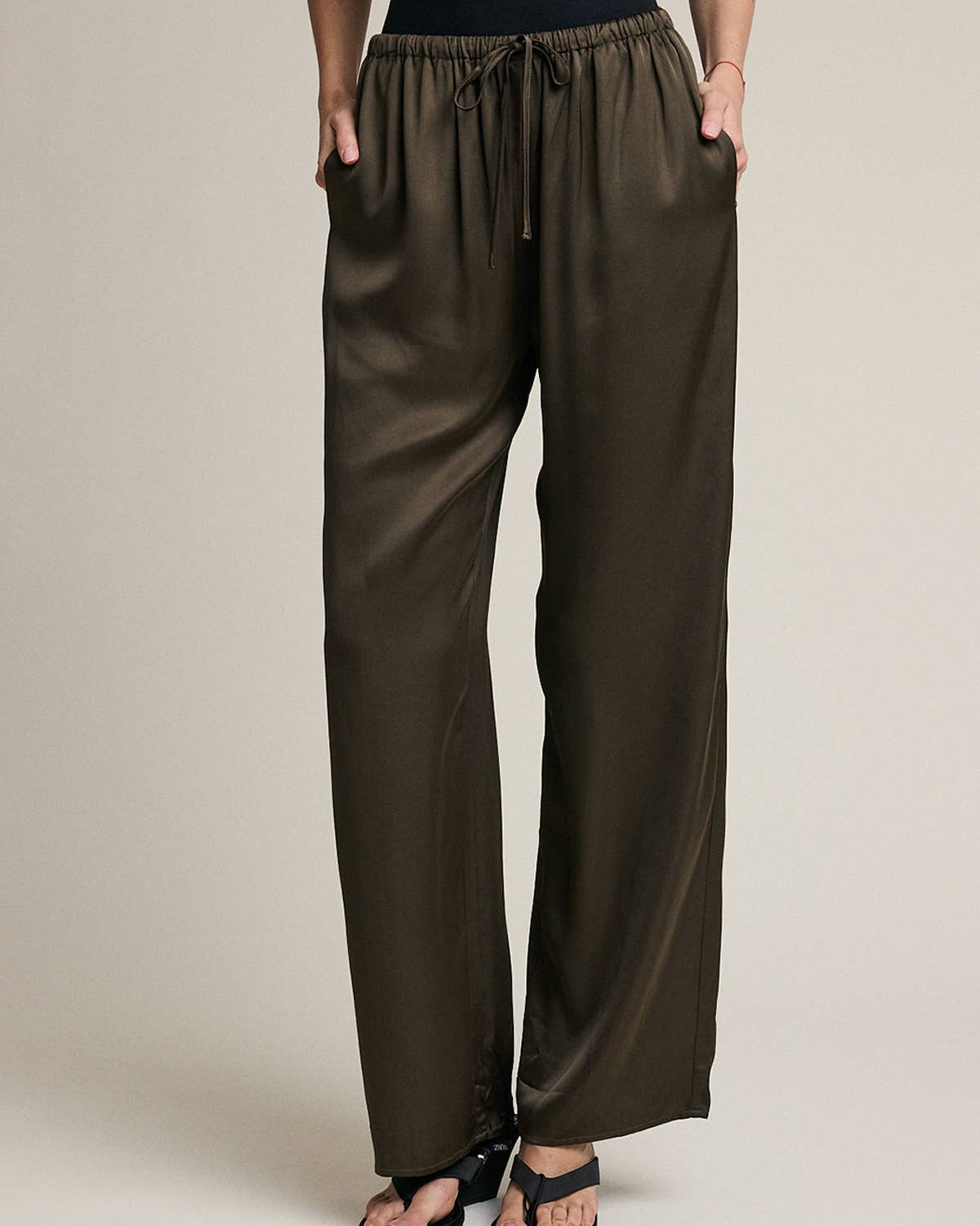 Sara Satin Wide Leg Pant