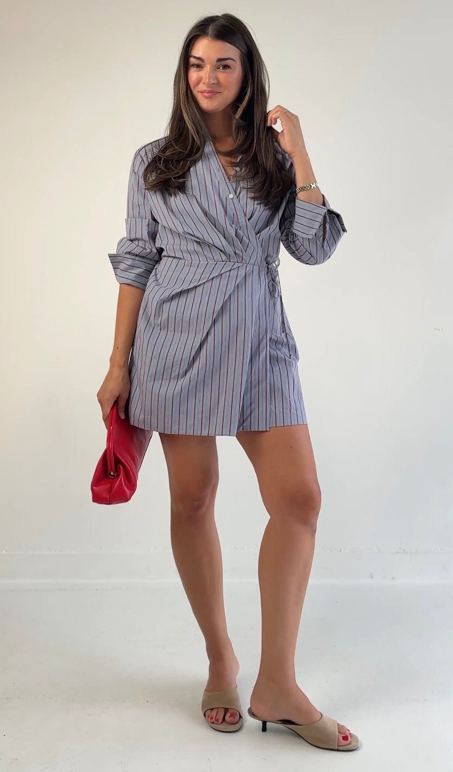 Fifth Avenue Striped Dress - STRIVE Boutique