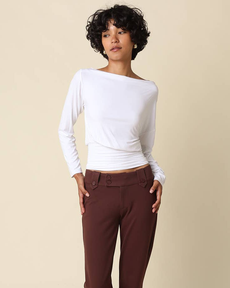 Helen Draped Waist Top