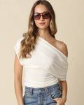 Carina Draped One Shoulder Top