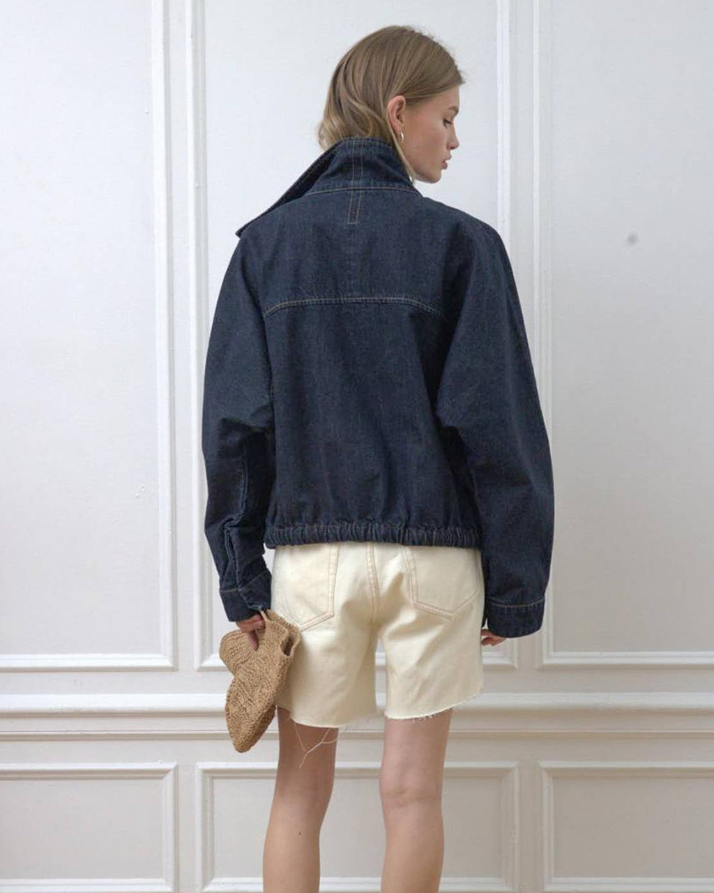 Hudson High Neck Denim Jacket