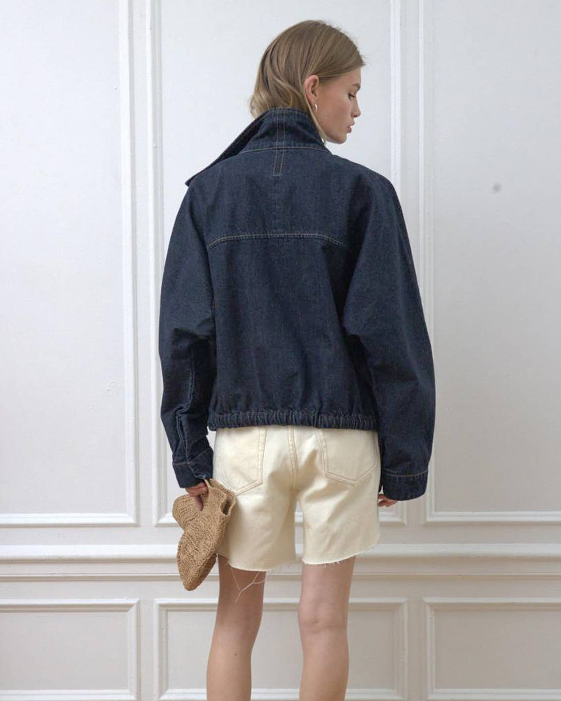 Hudson High Neck Denim Jacket
