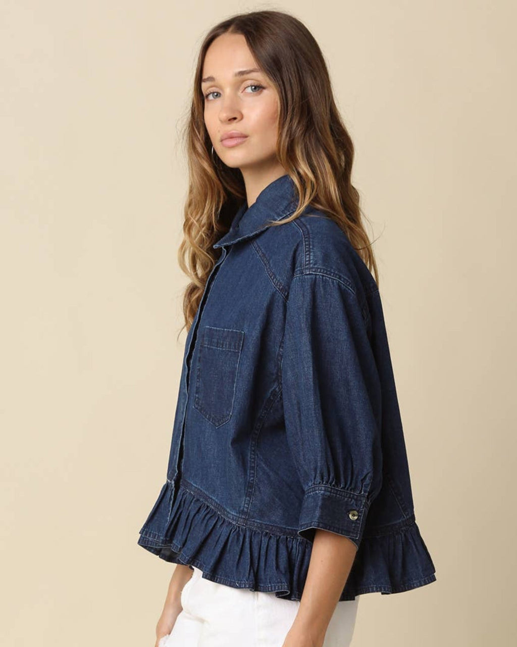 The Margot Denim Shirt - STRIVE Boutique
