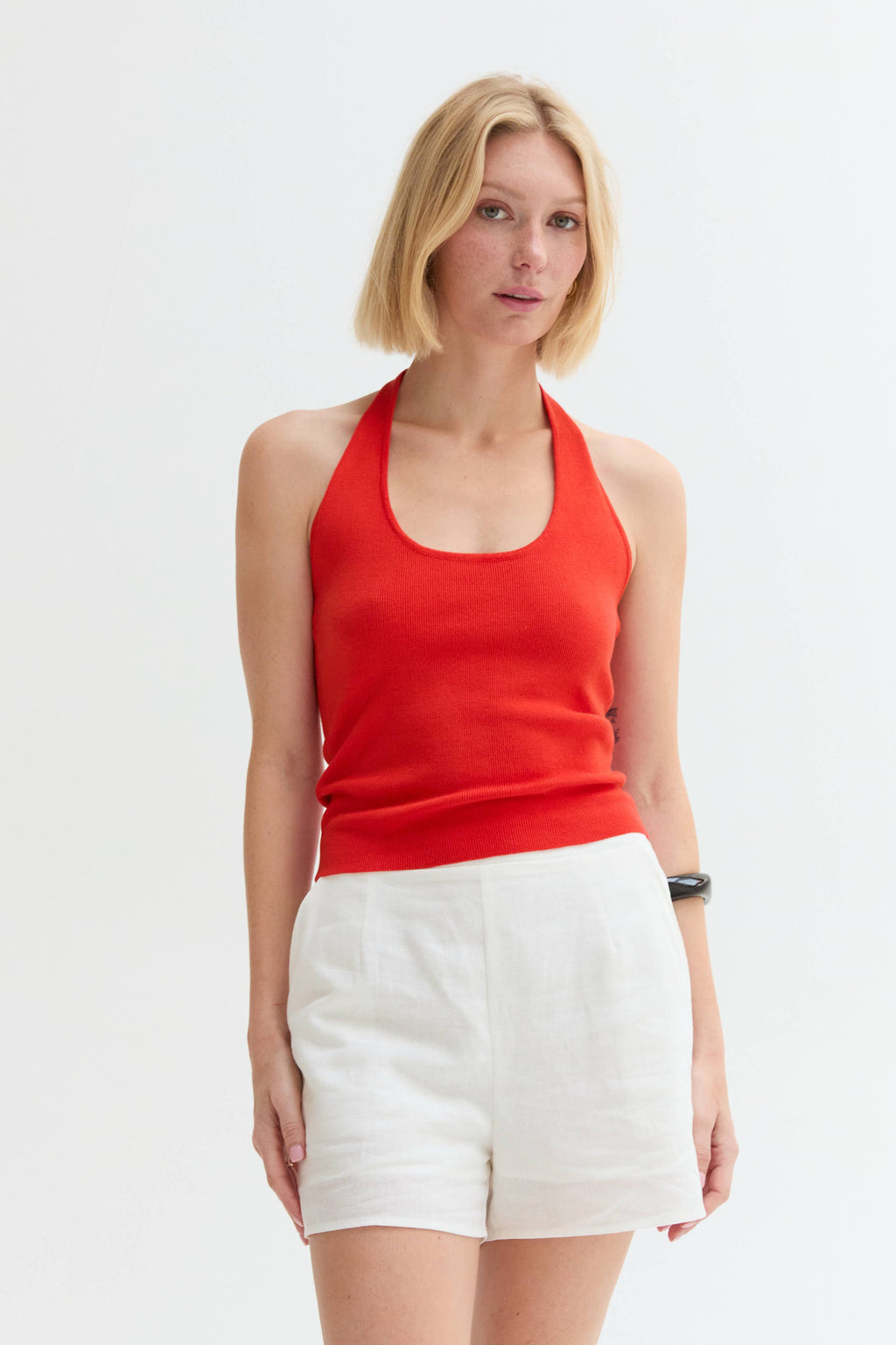 Summer Halter Neck Top-Poppy