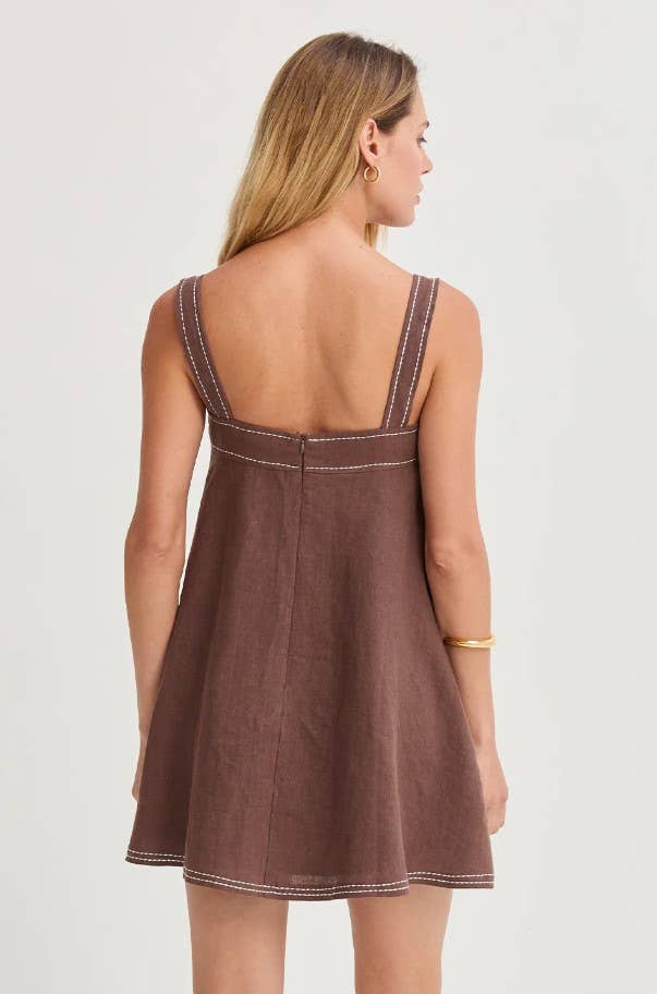 Easy Days Linen Mini Dress