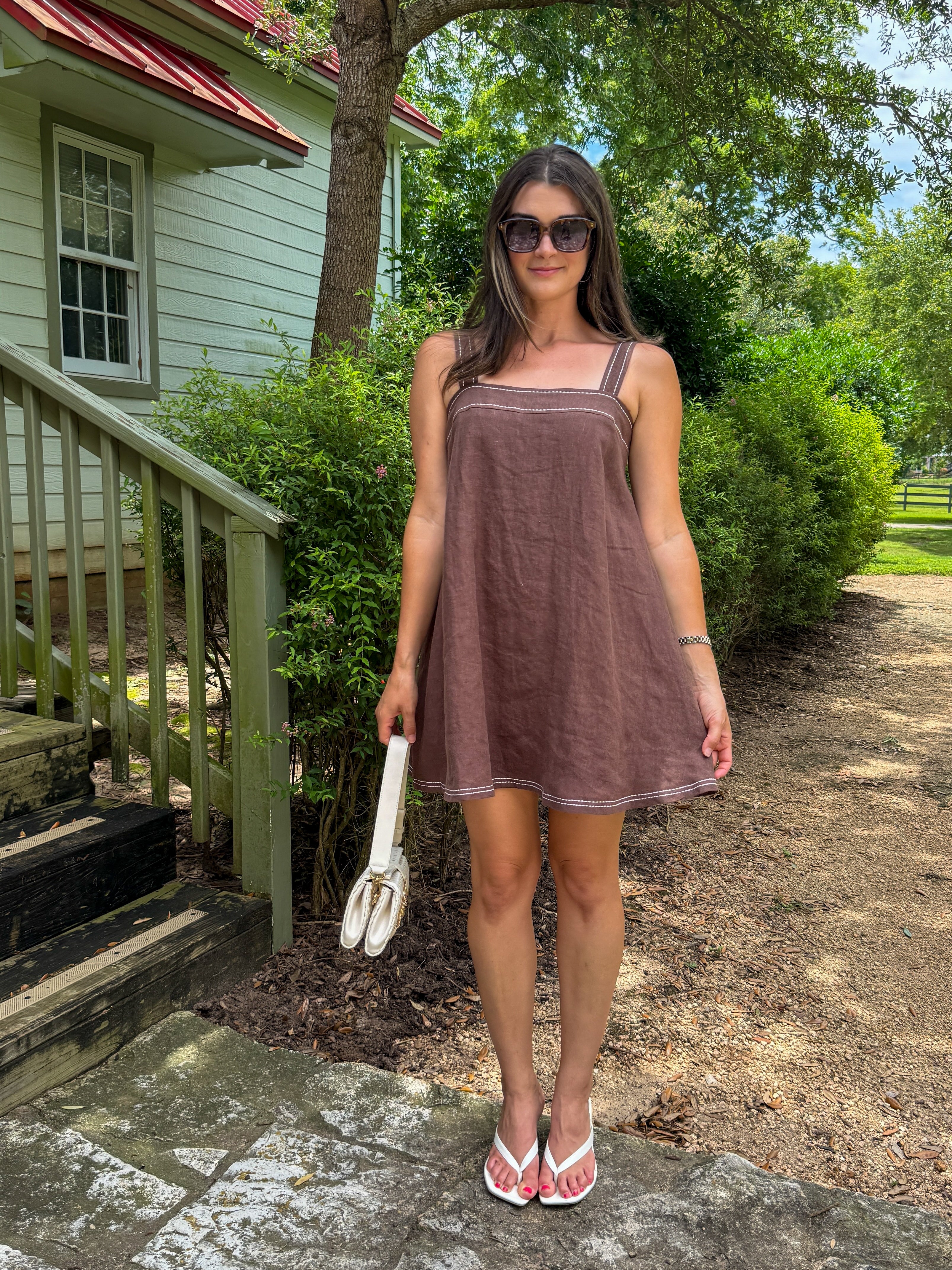 Easy Days Linen Mini Dress