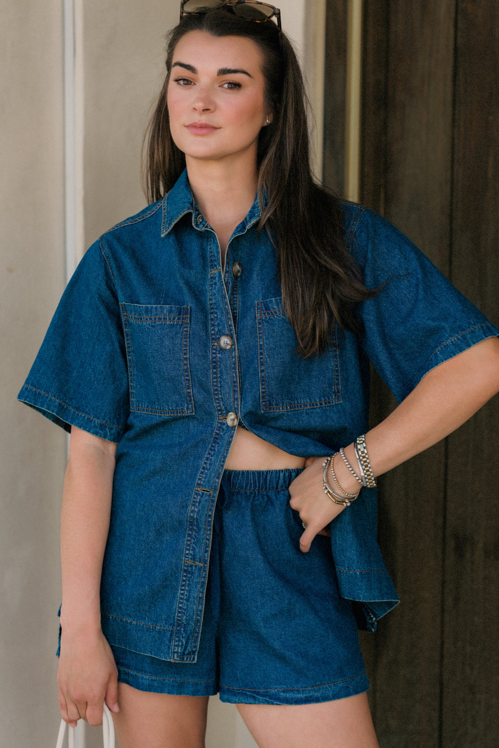 Cotton Denim Short- Final Sale