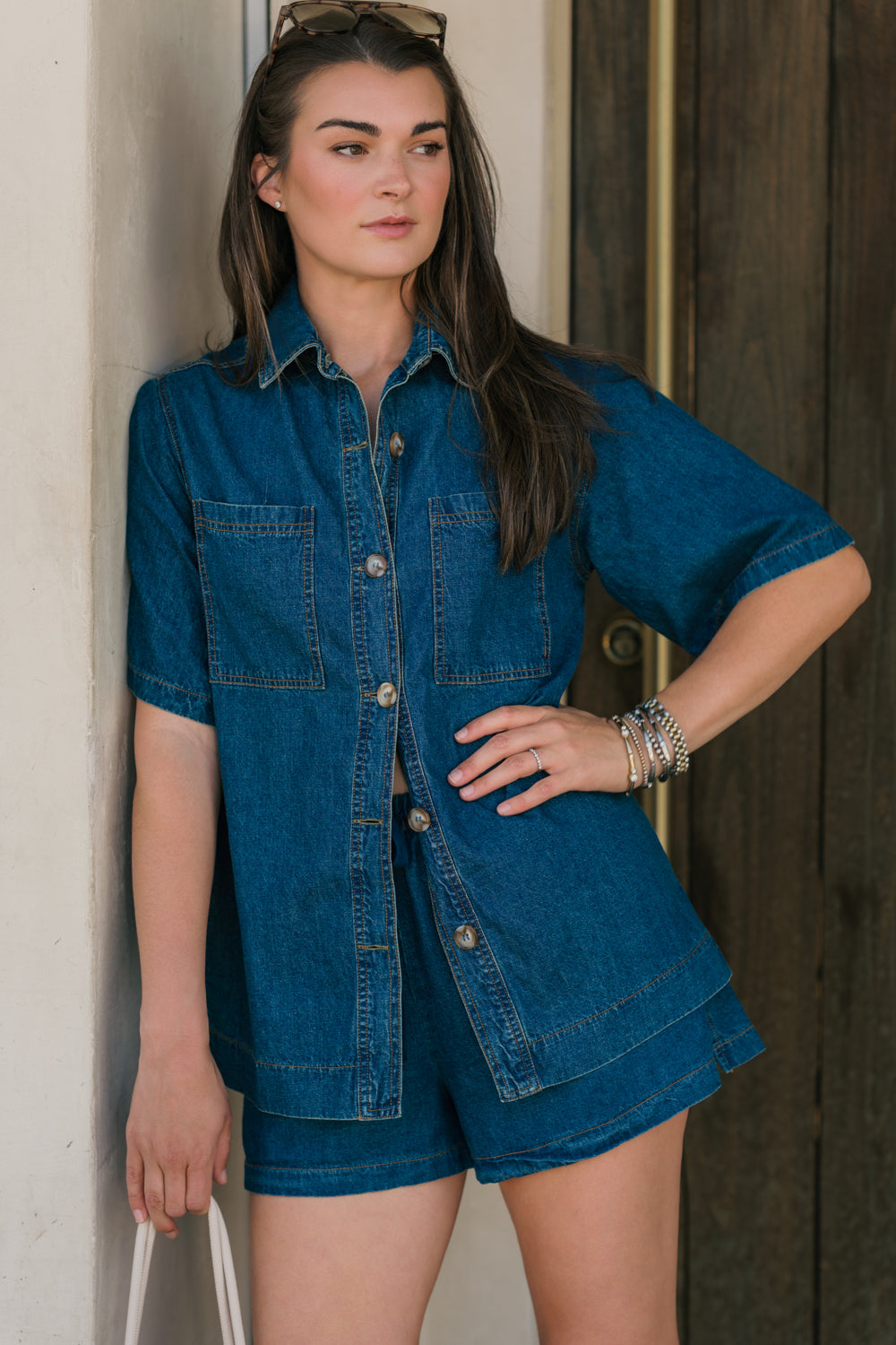 Cotton Denim Short- Final Sale