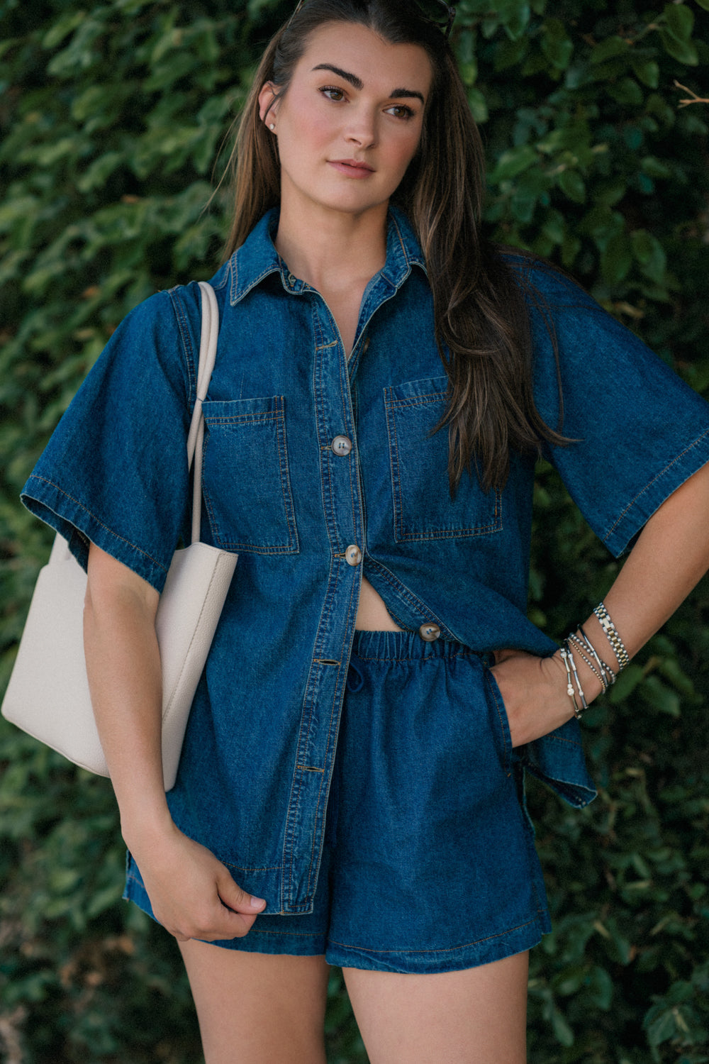 Cotton Denim Short- Final Sale