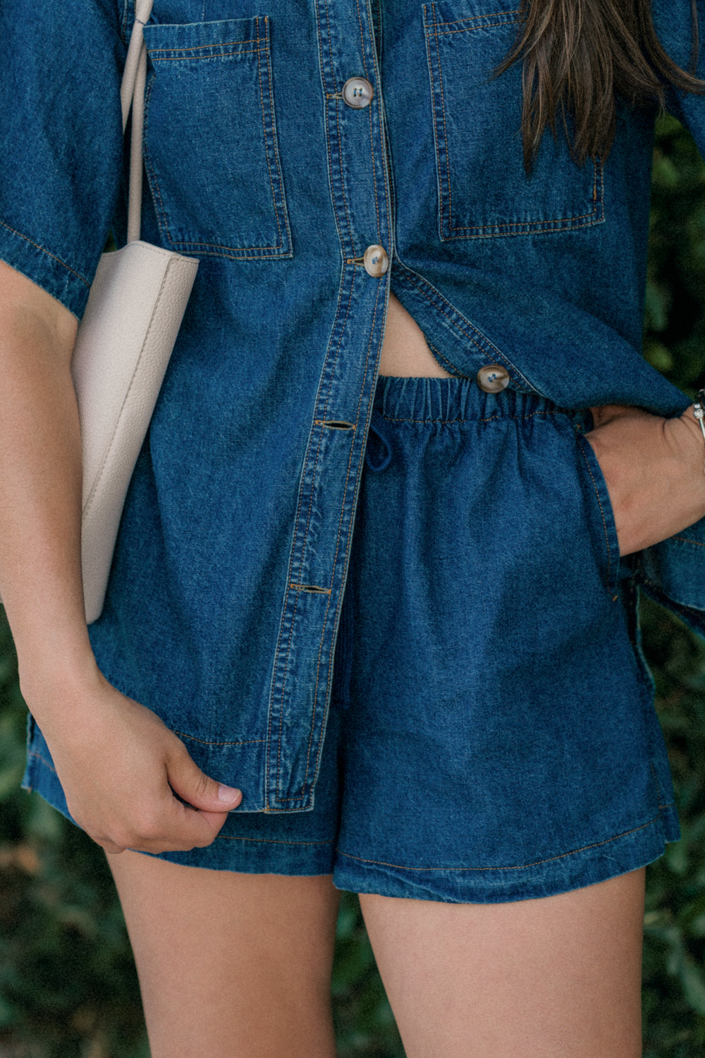 Cotton Denim Short- Final Sale