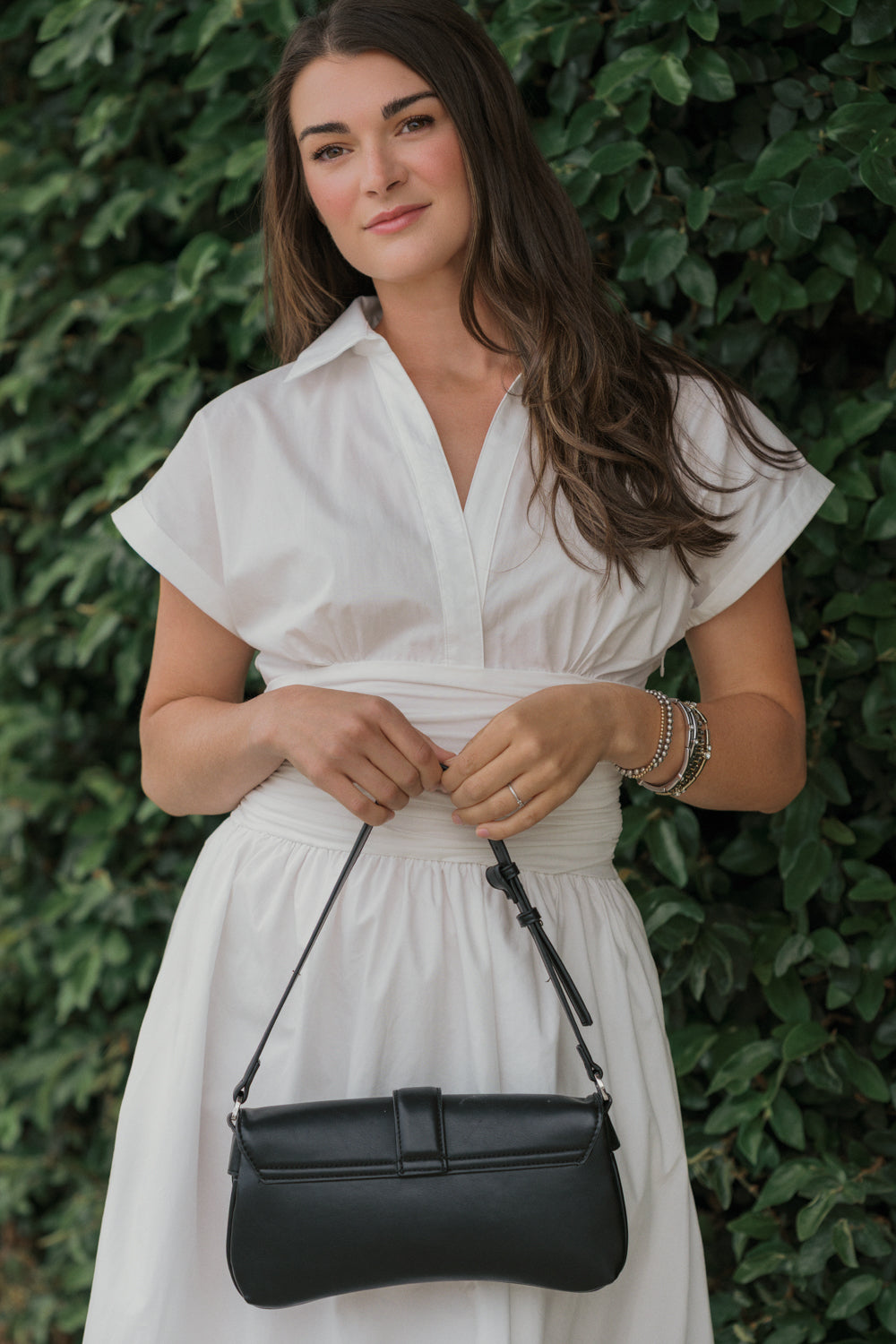 The Ruched Waist Cotton Maxi Dress