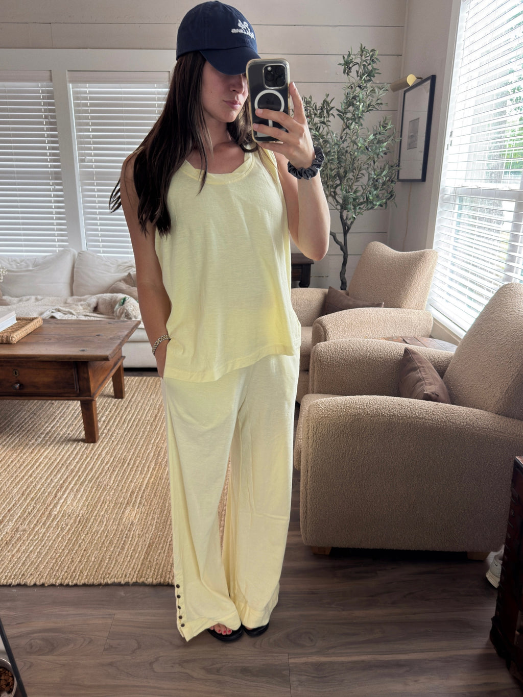 Cotton Slub Laid Back Chic Set