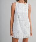 Summer Eyelet Embroidered Mini Dress - STRIVE Boutique