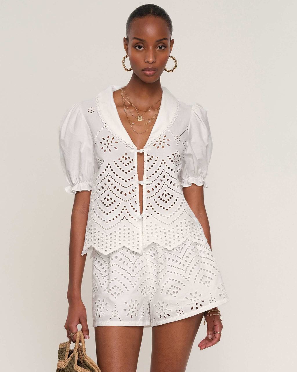 Floria Eyelet Short - STRIVE Boutique