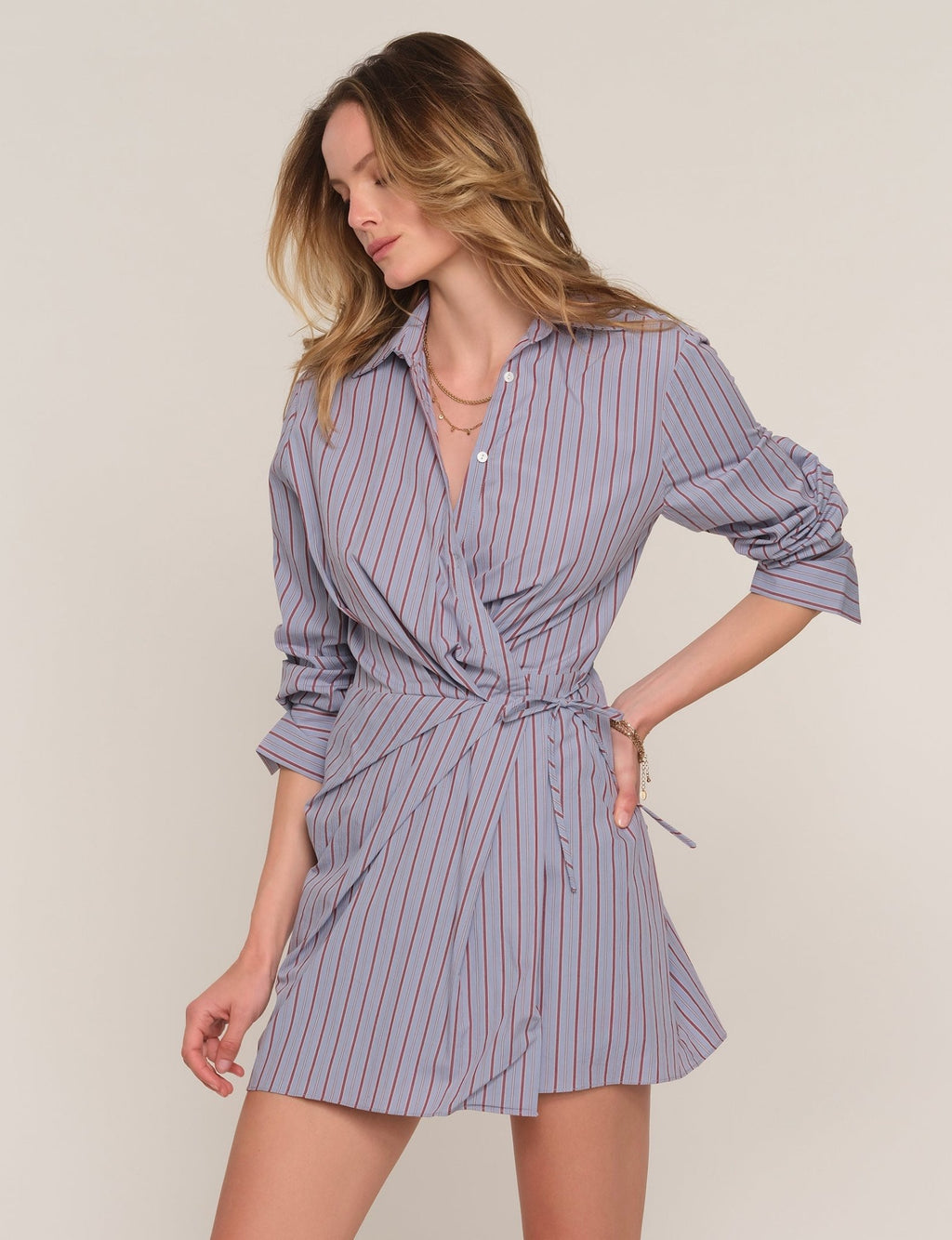 Fifth Avenue Striped Dress - STRIVE Boutique