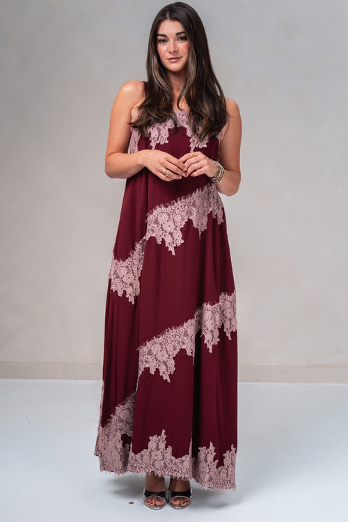 Audrey Lace Maxi Dress - STRIVE Boutique