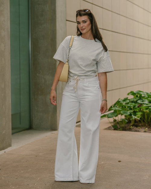 Elbow Sleeve Ruched T-Shirt Top - STRIVE Boutique