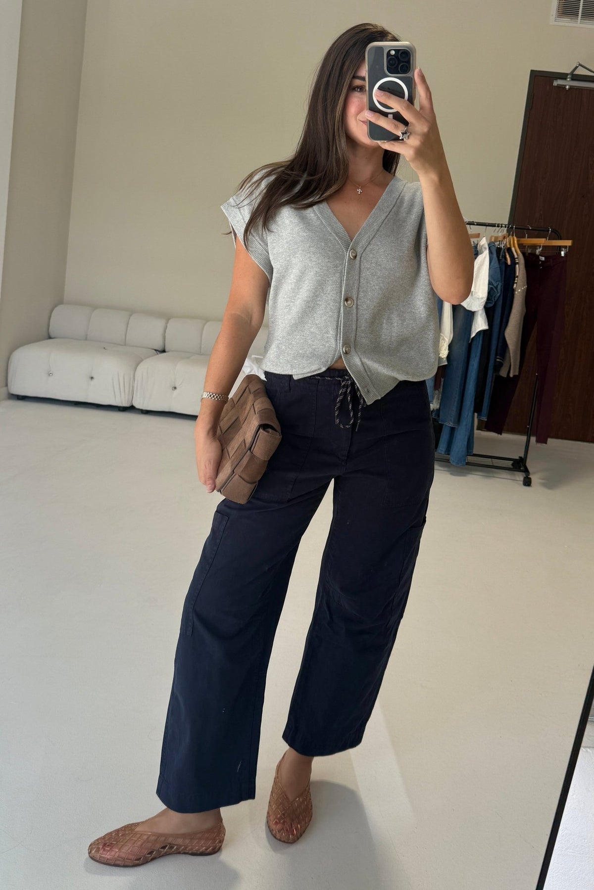 Pistola Sabrina Curved Utility Pants-Nautical - STRIVE Boutique