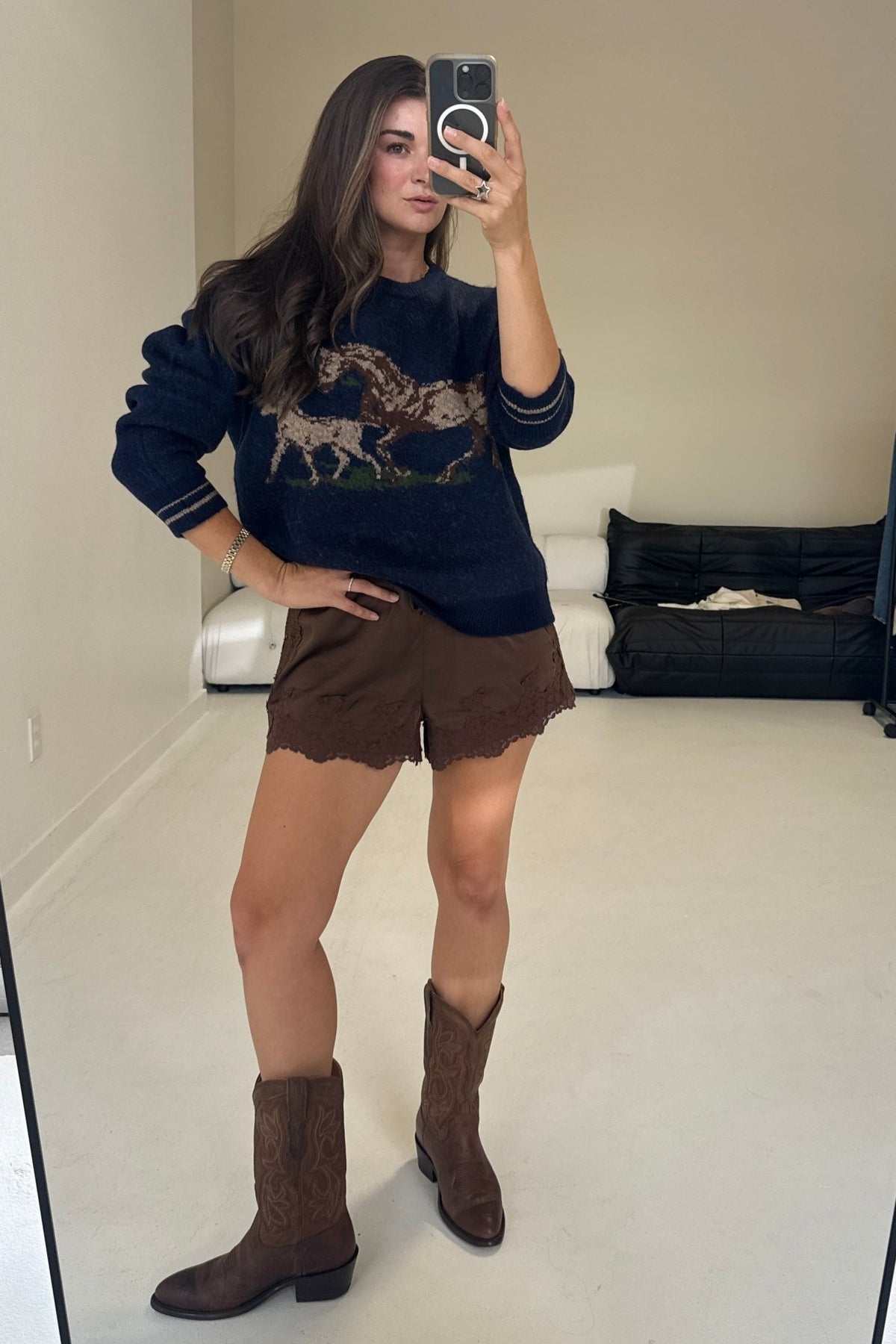 Jackie Horse Sweater - STRIVE Boutique