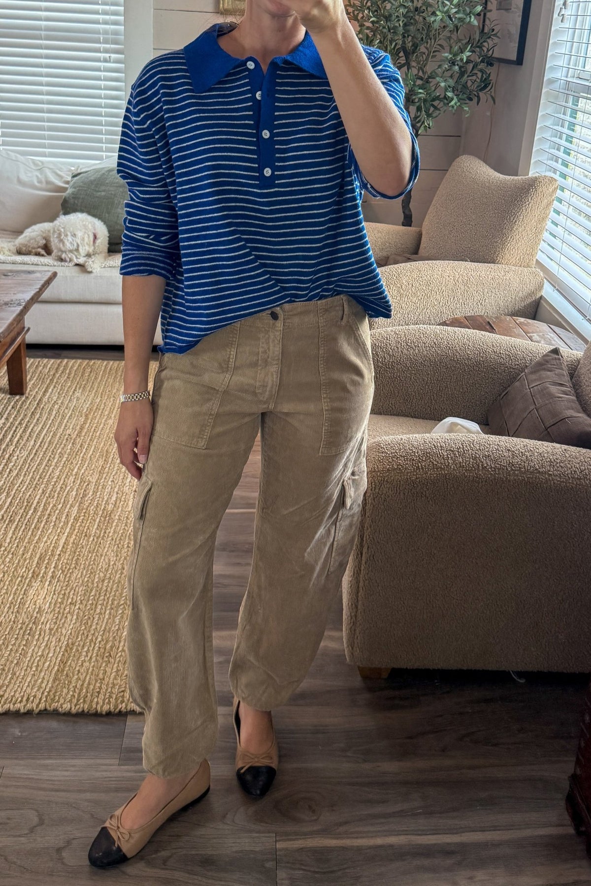 Maddie Striped Henley Sweater - STRIVE Boutique