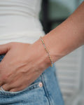 Mixed Metal Beaded Bracelet