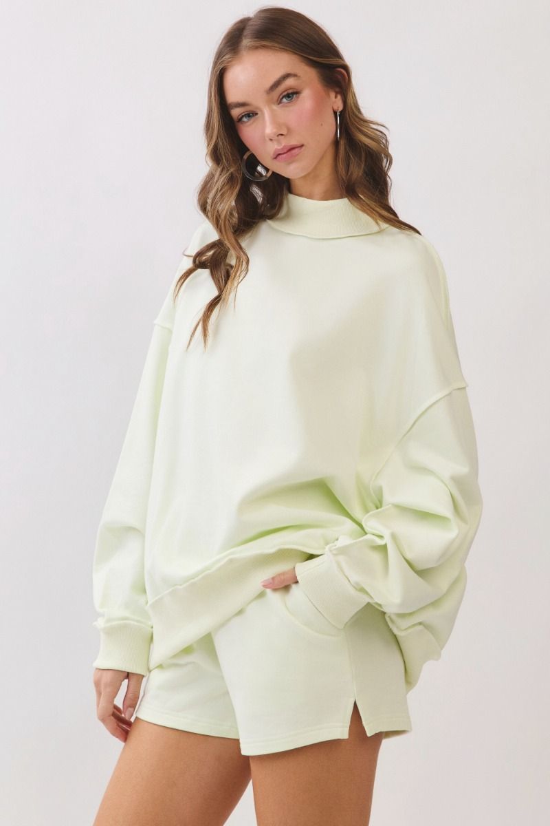 The Lounge Mock Neck Sweatshirt