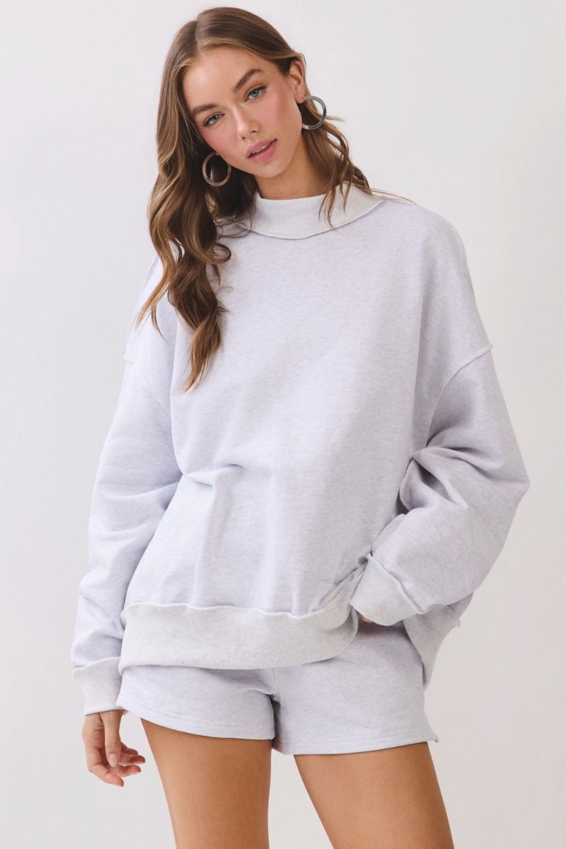 The Lounge Mock Neck Sweatshirt