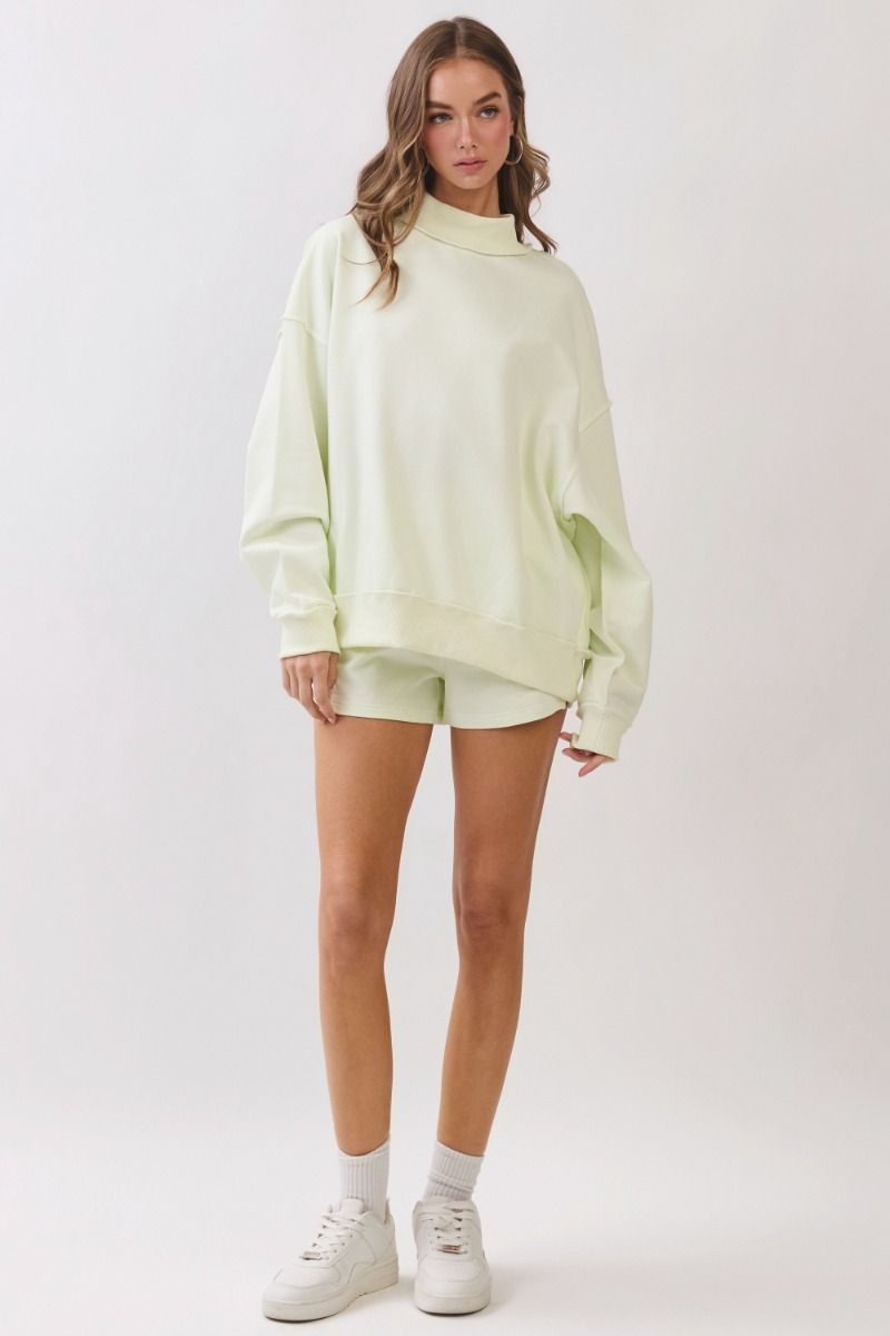 The Lounge Mock Neck Sweatshirt