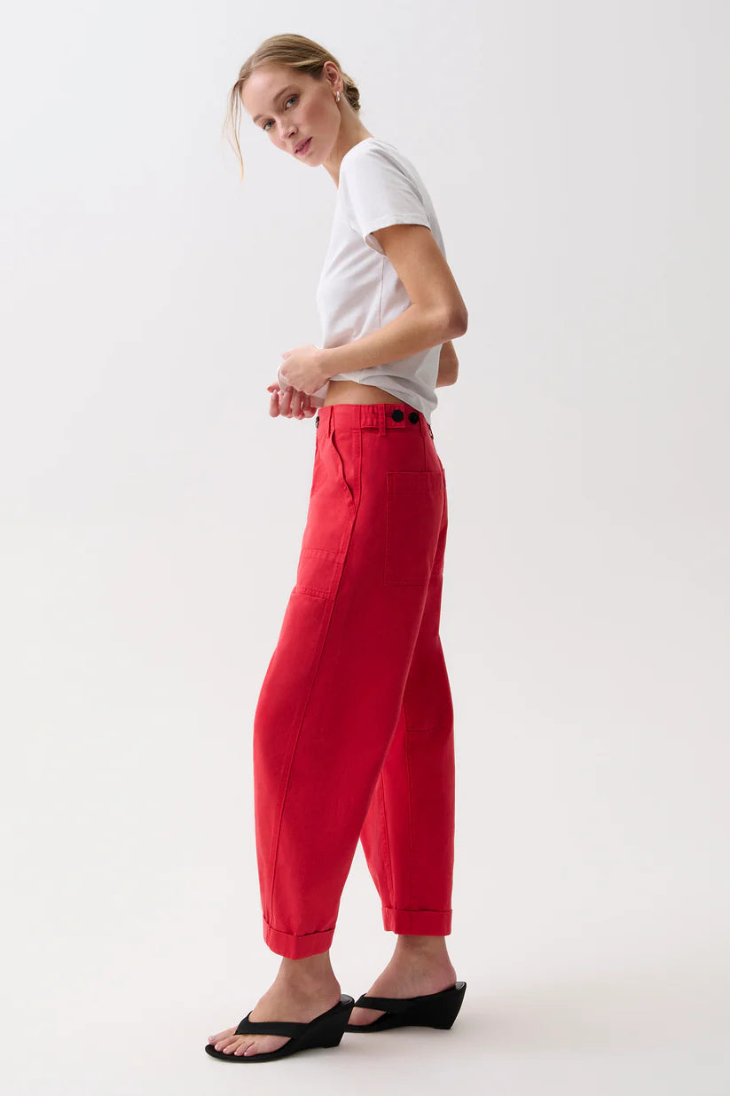 Pistola Tori Utility Pants-Negroni Red