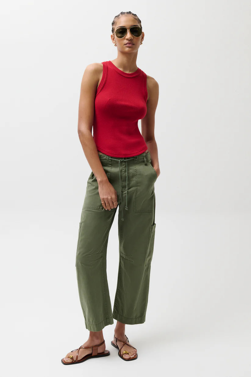 Sabrina Curved Utility Pant- Meadow