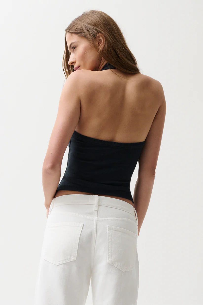 Pistola Nattie Halter Top-Black