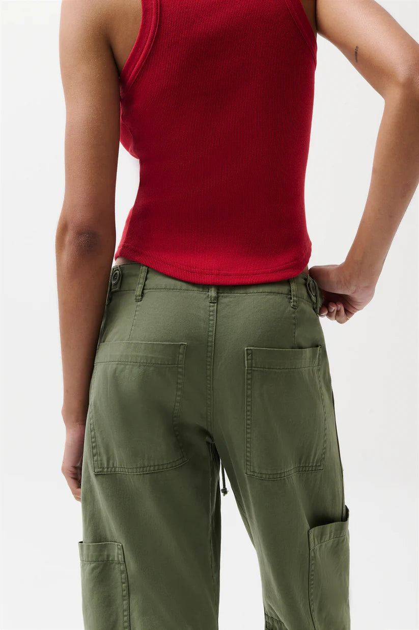 Sabrina Curved Utility Pant- Meadow
