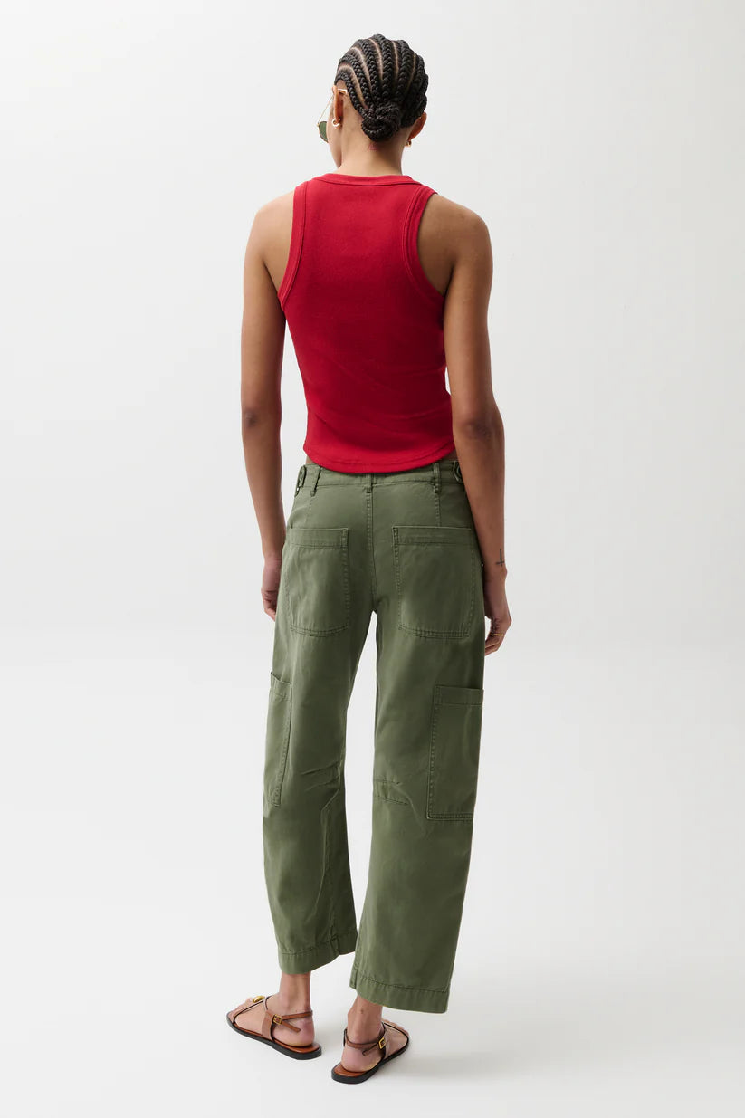 Sabrina Curved Utility Pant- Meadow