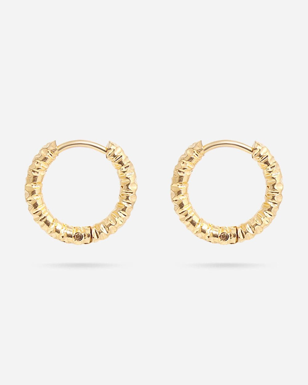 Textured Huggie Hoop Earrings - STRIVE Boutique