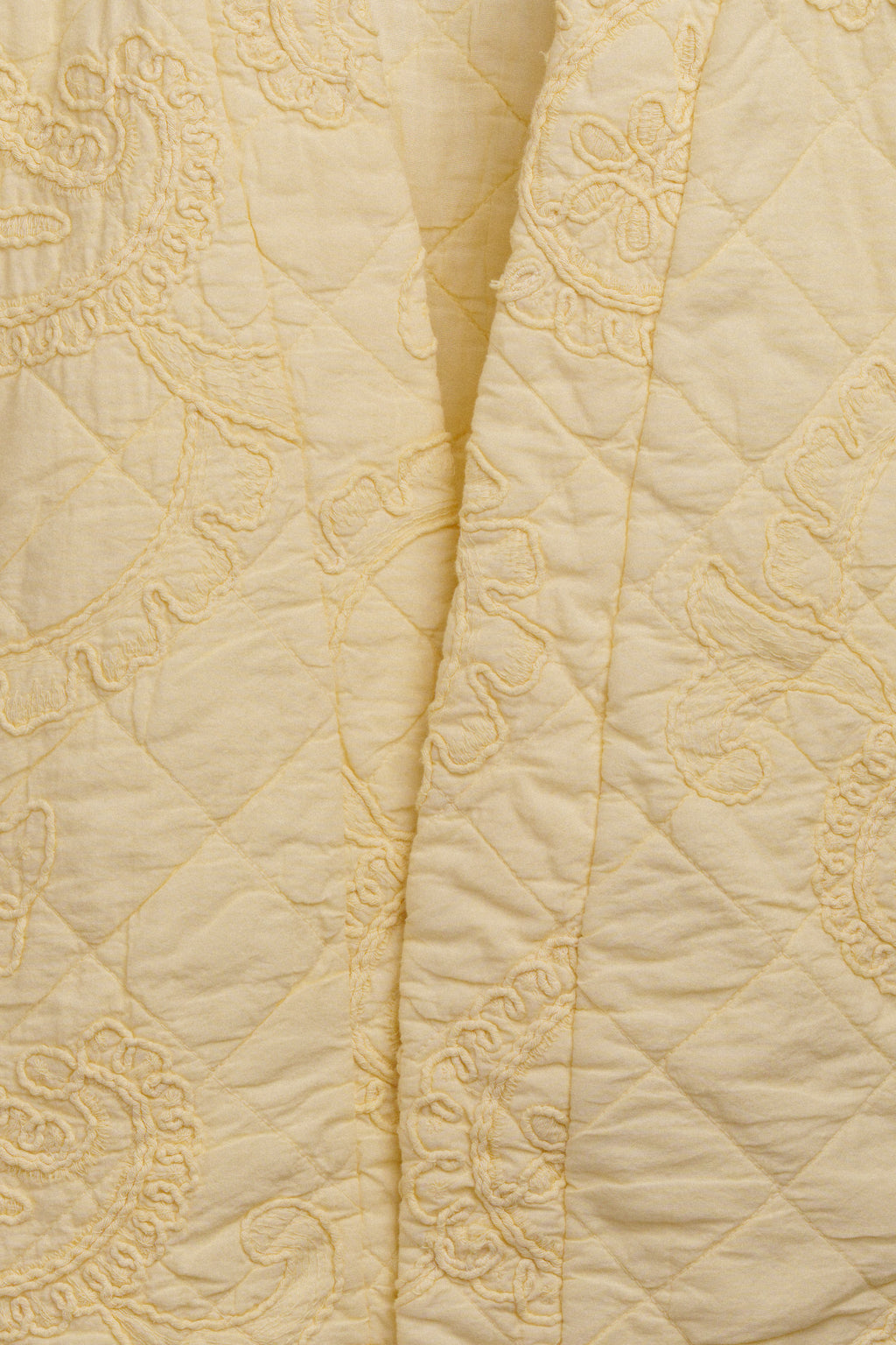 The Cotton Quilted Vest | Yellow