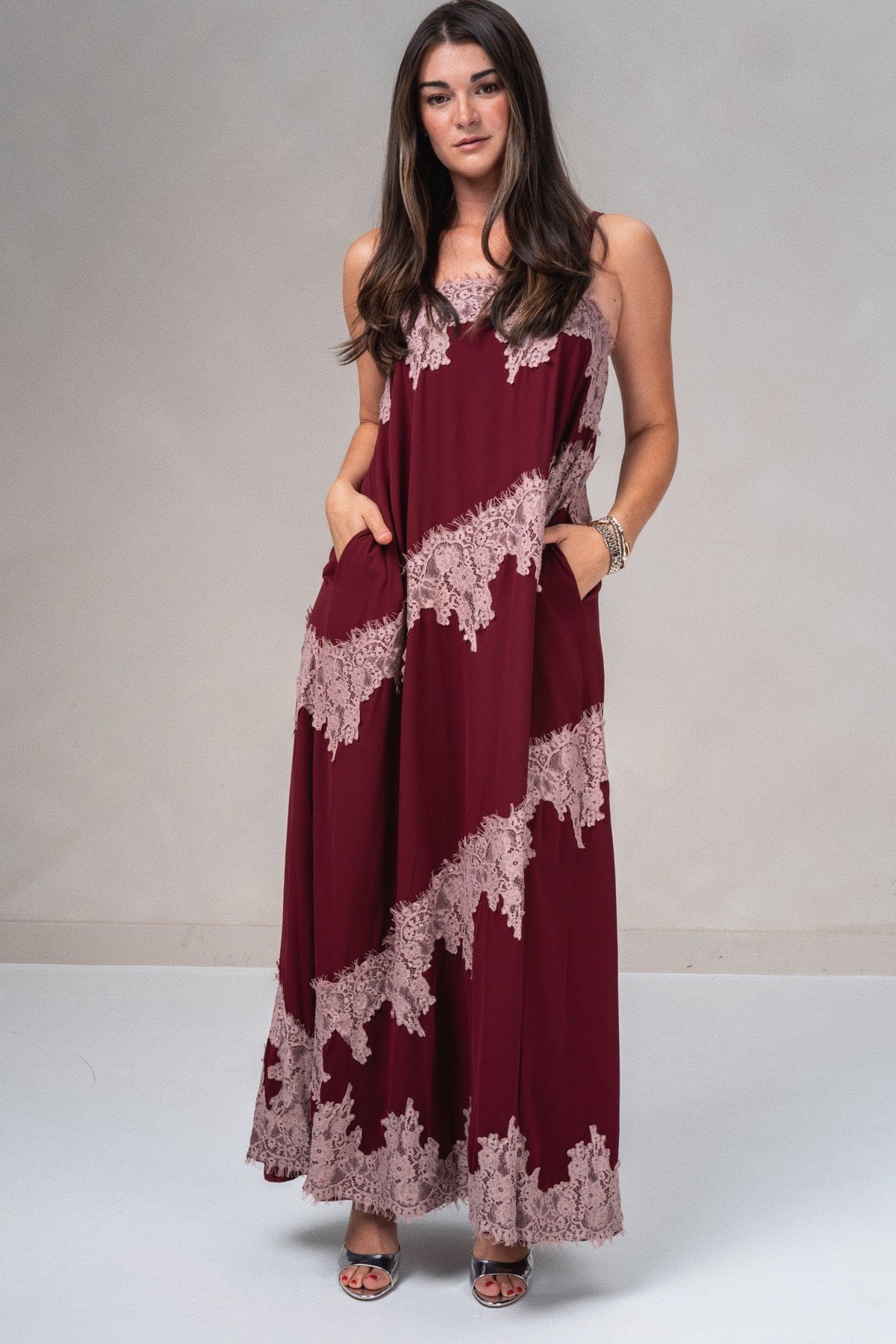 Audrey Lace Maxi Dress - STRIVE Boutique