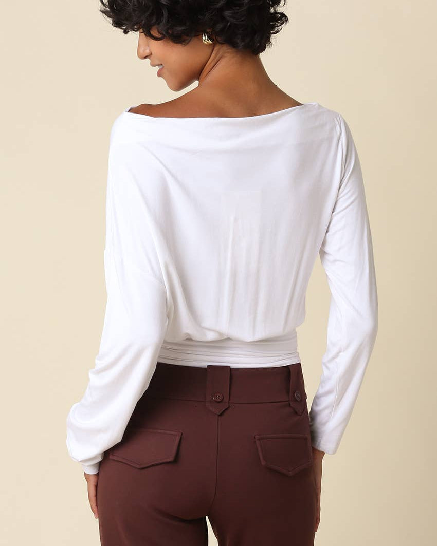 Helen Draped Waist Top