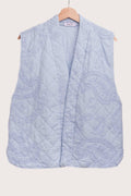 Women’s cotton quilted vest from STRIVE Boutique, a lightweight neutral layering piece