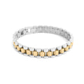 18K Gold Stainless Steel  Mixted Metal Watch Band Bracelet