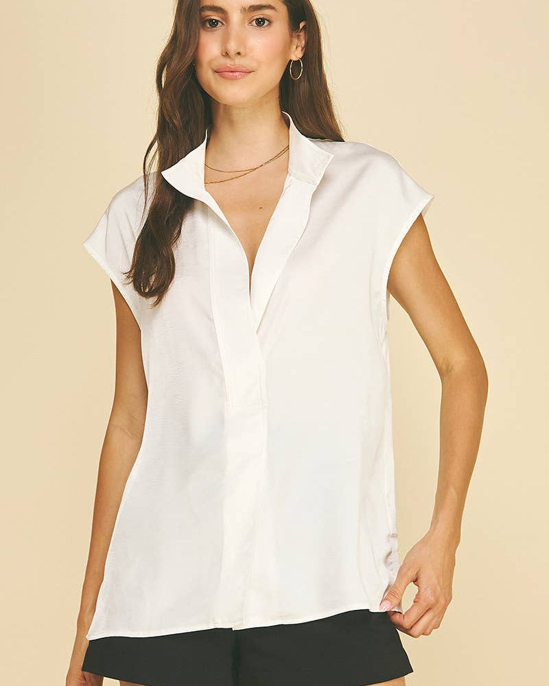 Ellis Cap Sleeve Blouse
