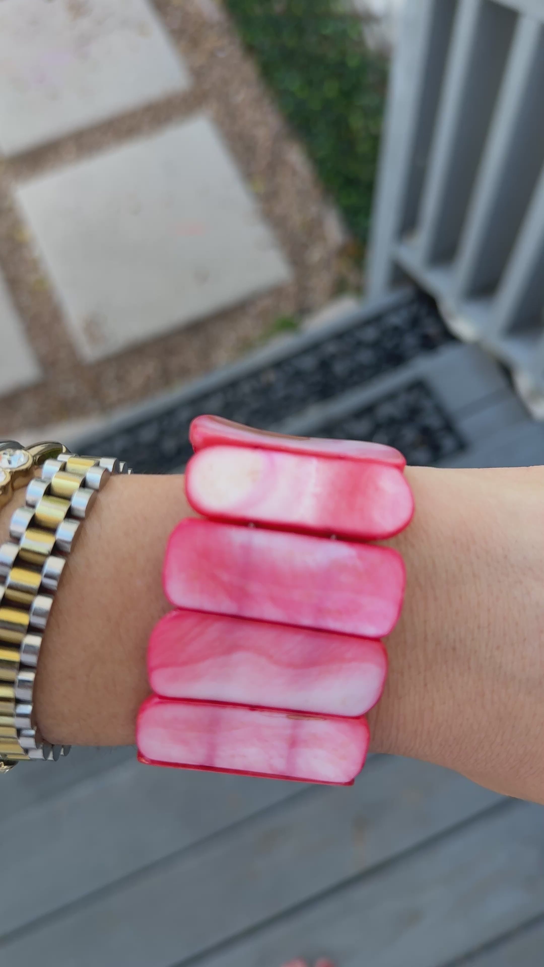Marbled Tile Bracelet